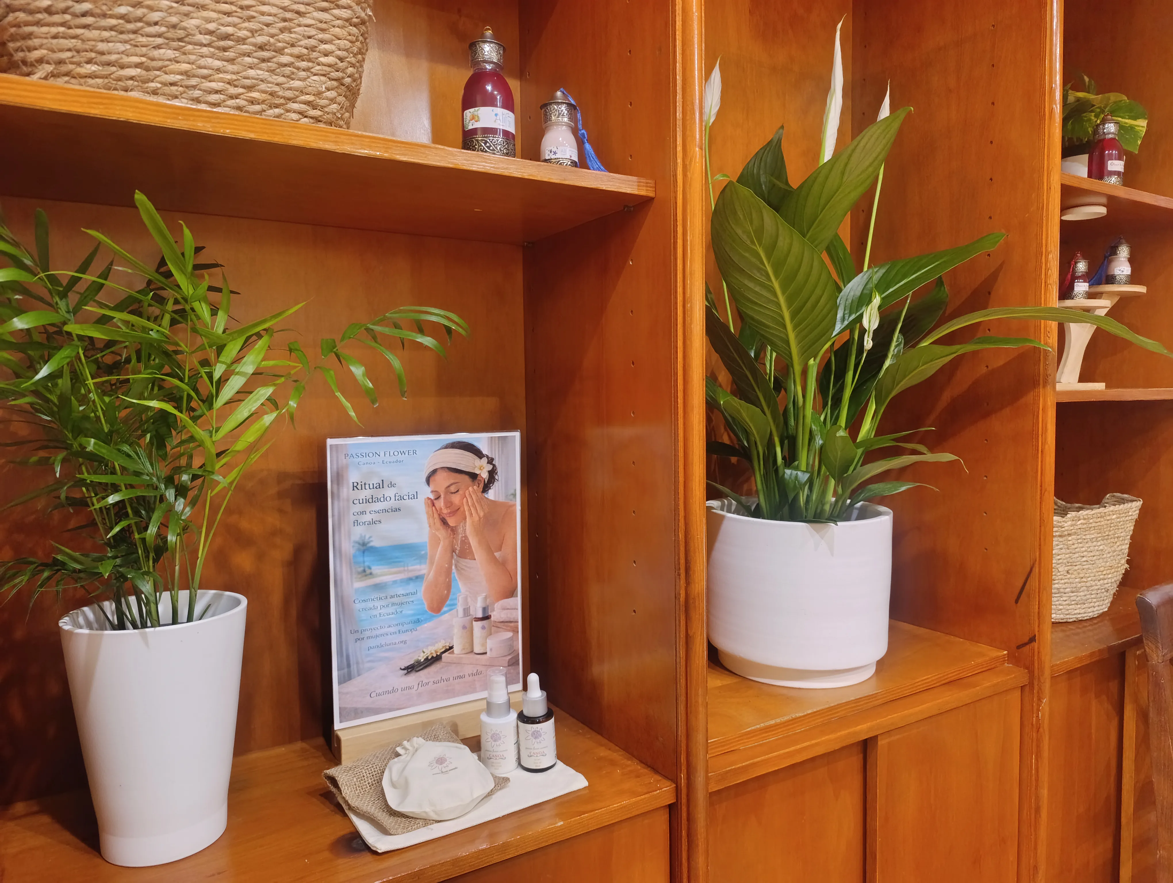 Passion Flower, natural cosmetics with floral elixirs at Amaragua Spa Torremolinos